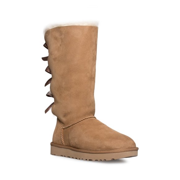 UGG Bailey Bow II Tall Chestnut Boots - Women's - Picture 3 of 6